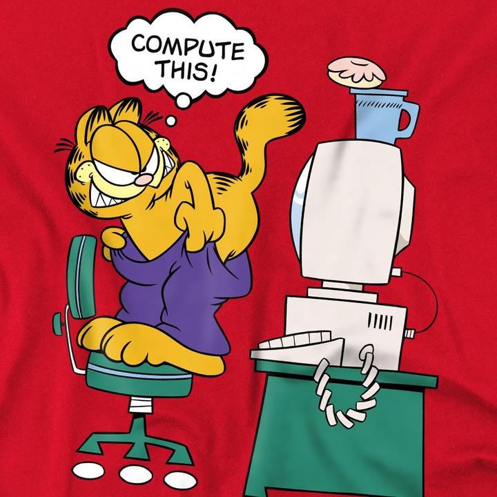 Immagine prodotto Garfield Compute This Maglietta Uomo (4XL)