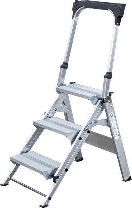 Produktbild Munk Klapptreppe mit Haltebügel 3 Stufen (Trittleiter, 82 cm)