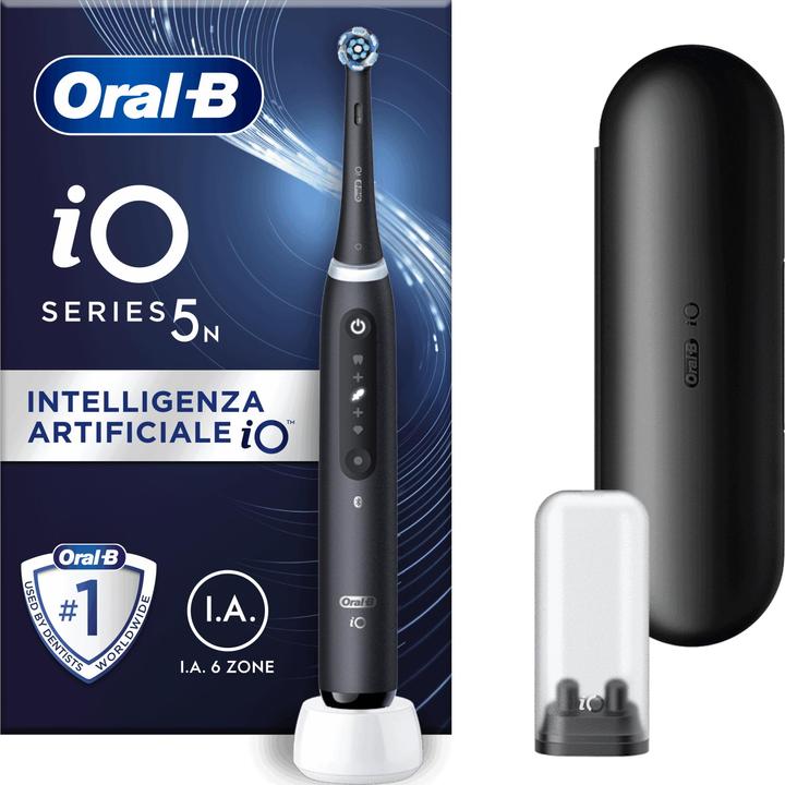 Oral-B iO 5N - Black - Elektrische Tandenborstel - Ontworpen Door Braun (Oszillierende Zahnbürste)