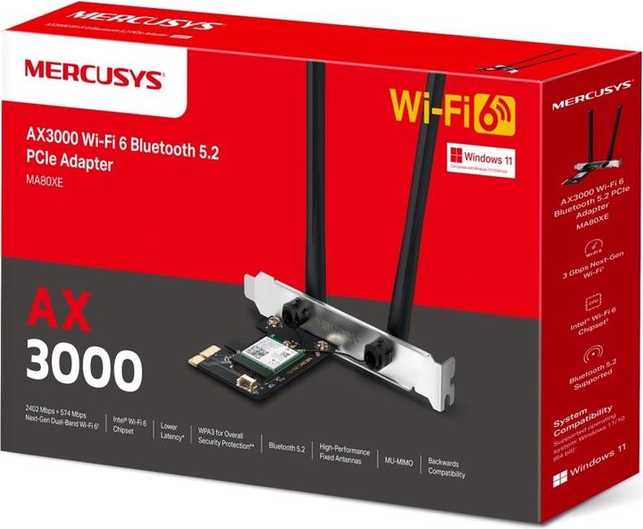 Actual product image TP-Link Adap Mercusys BT AX1800 PCI MA80XE (Mini PCI Express)