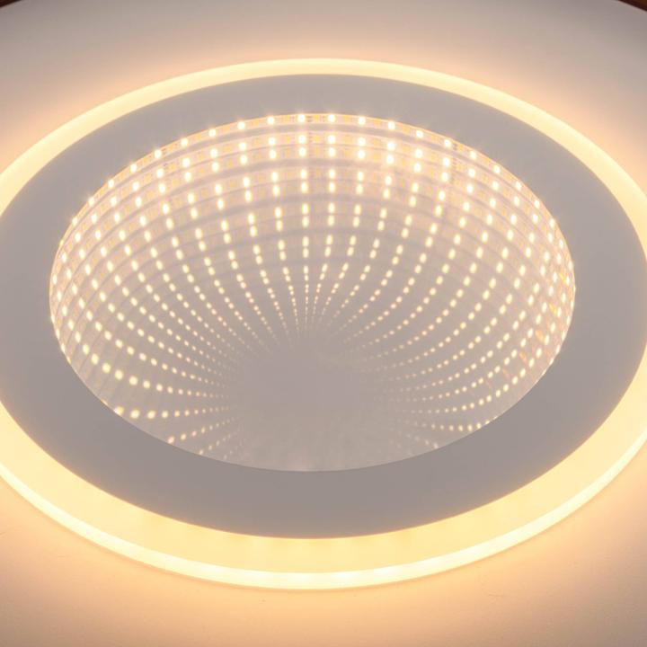 Produktbild Näve LED-Deckenleuchte 1408277, 40W, 1800lm, 3D-Effekt, weiss/schwarz (1800 lm)