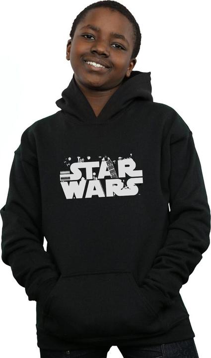 Immagine prodotto Star Wars Minimalist Logo Felpa con Cappuccio Ragazzi (116)
