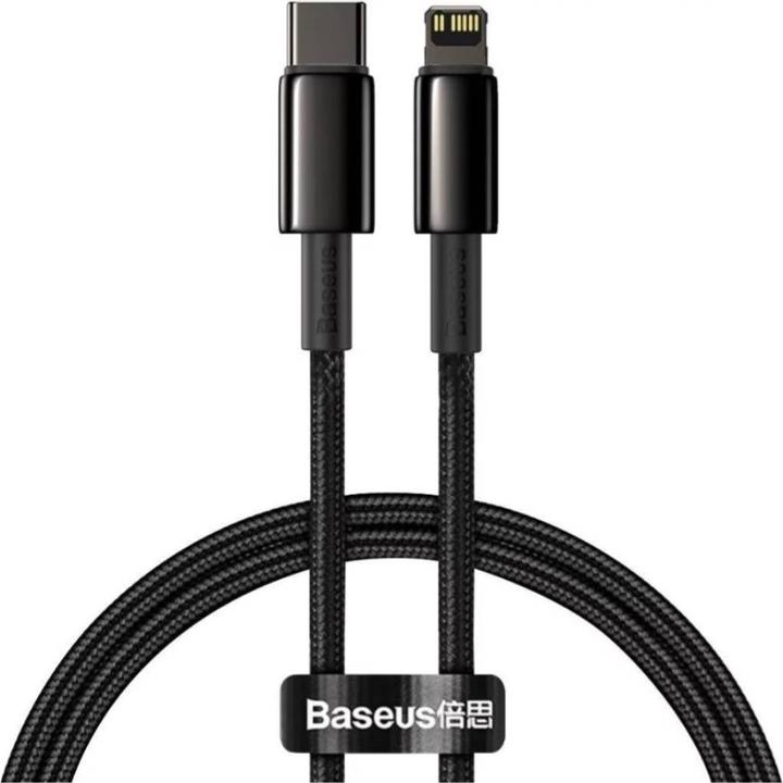 Baseus USB 2.0 Kabel Tungsten Goud 20W PD USB C - Lightning 2 m (2 m, USB 2.0, 20 W)