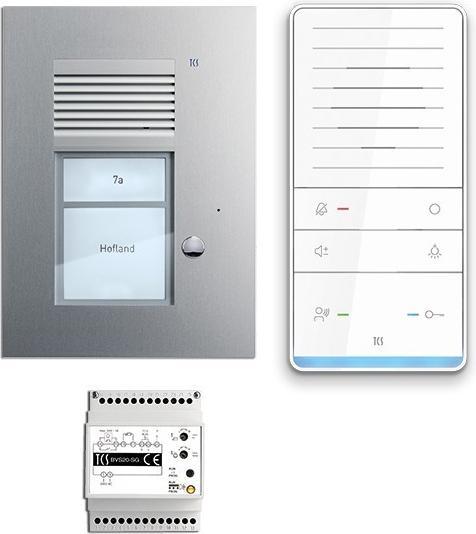 Actual product image TCS Audio intercom set flush-mounted for 1 residential unit