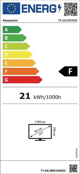 Energie-Label Panasonic TX-24LSW504S (24", LSW504, LCD, HD, 2022)