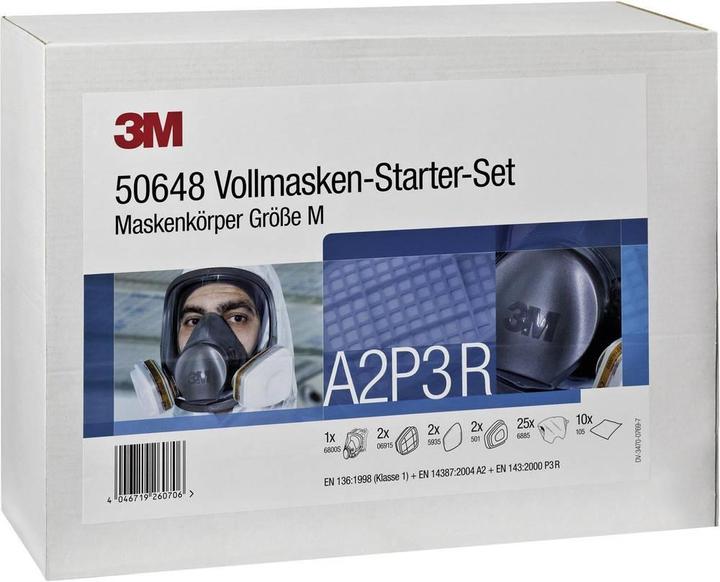 Produktbild 3M Atemschutz Vollmasken-Set (A2P3 R, 1 x)