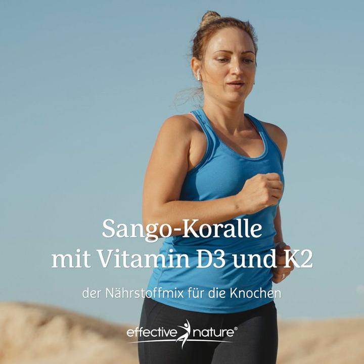 Produktbild Effective Nature Sango Meerekoralle Vitamin D3 K2 (120 Stück, Kapseln)