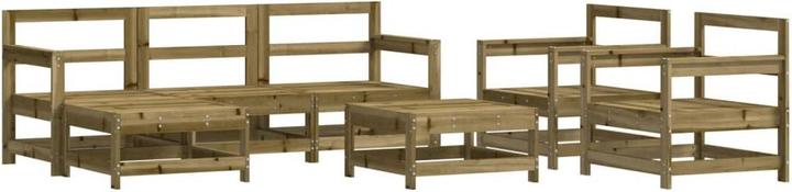 Produktbild VidaXL 7-tlg. Garten-Lounge-Set Kiefernholz Imprägniert,Material