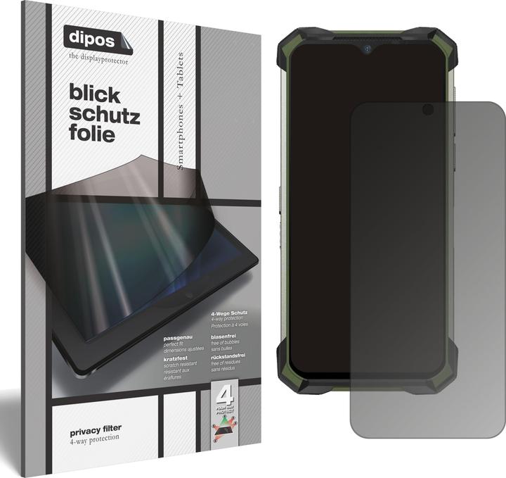 Actual product image Dipos Screen Protector 4-Way Privacy (1 Piece, Doogee S88 Plus)