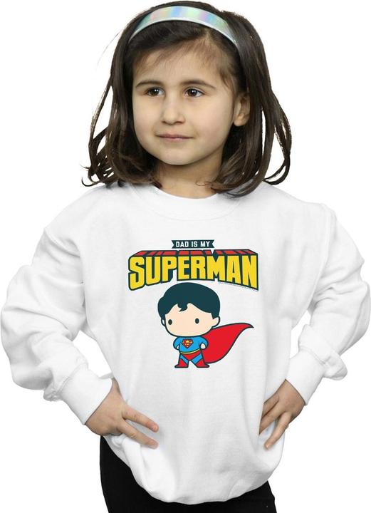 Image du produit - Sweat SUPERMAN MY DAD IS MY HERO - Fille (140, 146)