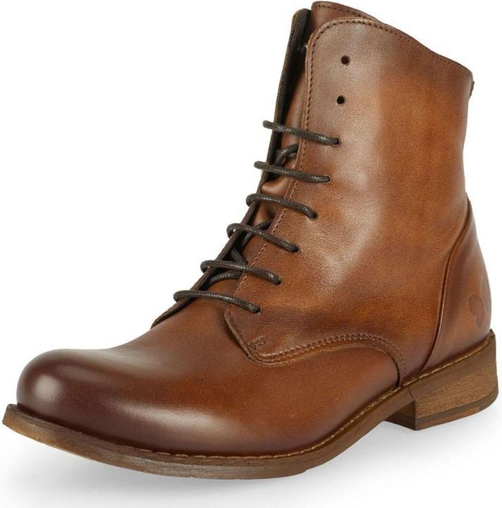 Felmini BEJA 1072, die zeitlose Schnürstiefelette von, ist aus Glattleder mit einem Finish aus Vinta