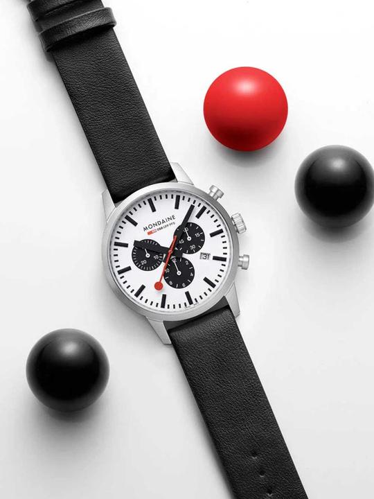 Immagine prodotto Mondaine Neo Vegan (Cronografo, Fatto in Svizzera, Orologio da polso analogico, 41 mm)