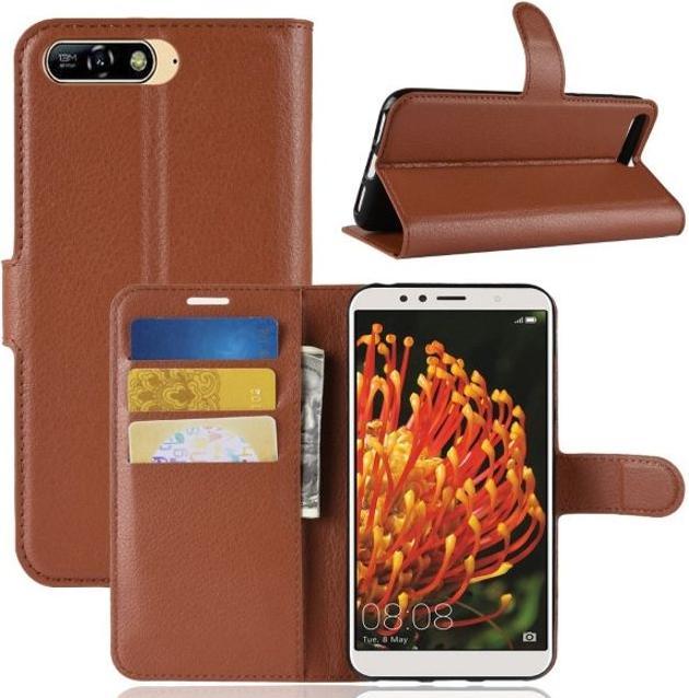 Actual product image MU Classic Litchi Leather Bookcover Series (Huawei Y6 (2018))