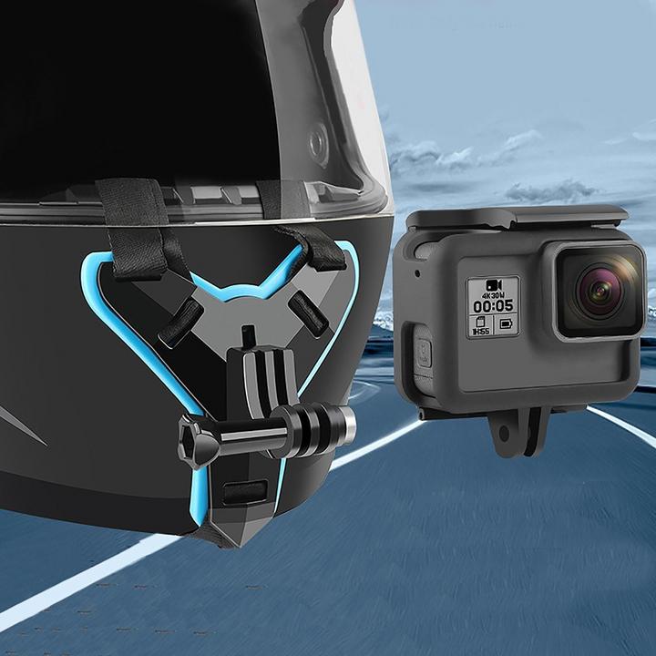 Actual product image Shoot GoPro motorbike helmet mount with quick-release fastener (Hero 9 Black, Hero 5 Black, Hero 6 Black, Hero 7 Black, Hero 11 Black, Hero 13 Black, Hero 10 Black, Hero 12 Black, Hero 8, Hero 4, Hero 3, Hero 2, Hero)