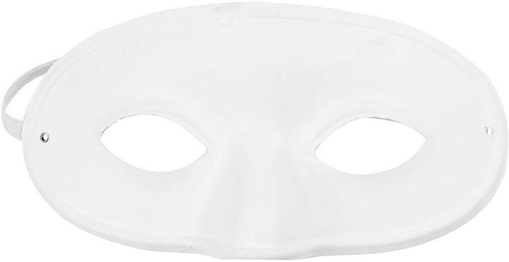 Image du produit Creativ Company Accessoire de fête demi-masque blanc, 10 pièces