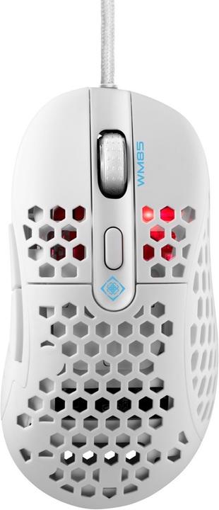 Produktbild Deltaco GAMING White LINE 65g Gewicht, 400-6400 DPI, 1000 Hz, weiss (Kabelgebunden)