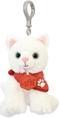 Actual product image Doudou et Compagnie Keyring pendant cat white, 13cm (MQ6) **