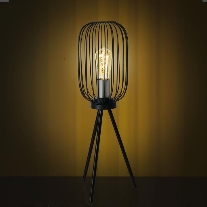 Produktbild Amare Stehlampe Dreibein Vintage Standlampe Metall mit silbernem Fitting (E27)