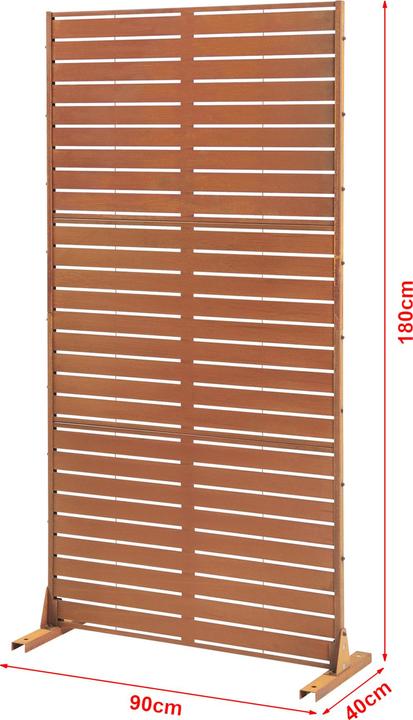 Immagine prodotto Casa.Pro Trennwand Nodepp Cortenstahl 180x90 cm Edelrost (180 x 90 x 40 cm)