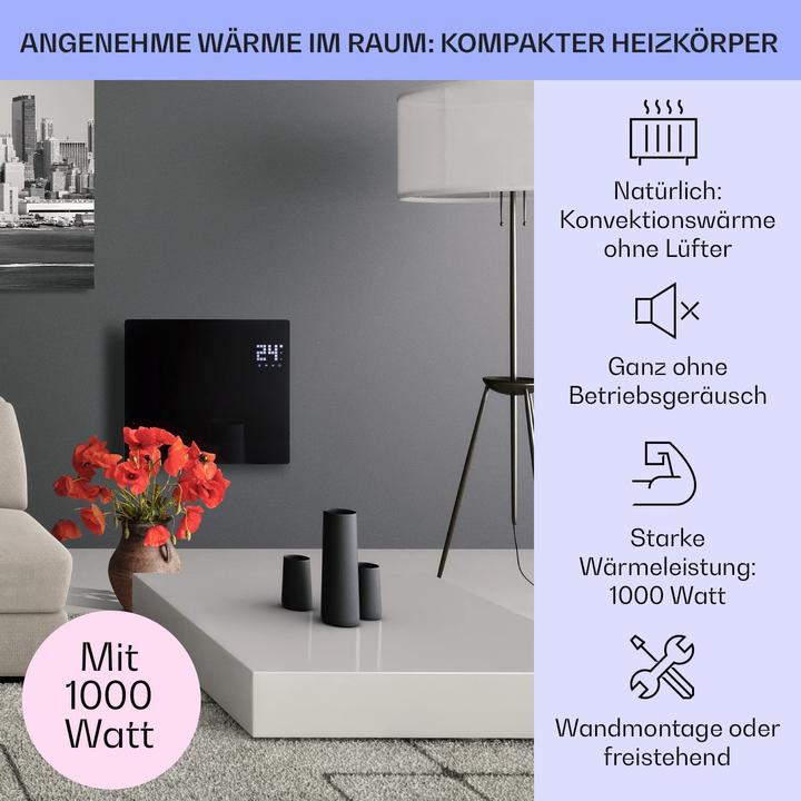 Image du produit Klarstein Chauffage électrique avec roulettes au sol (1000 W) (1000 W)