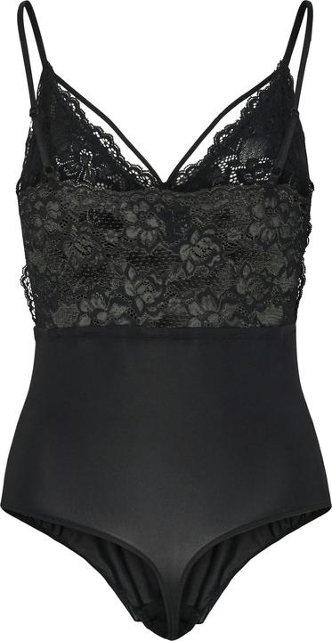 Actual product image Pieces Strappy Lace Sleeveless Bodysuit (S)