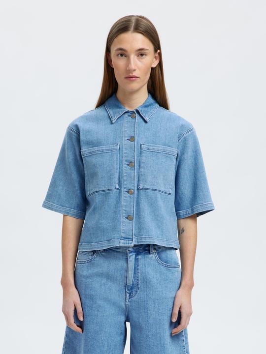 Immagine prodotto Selected Femme Denim Kurzarmhemd (40)