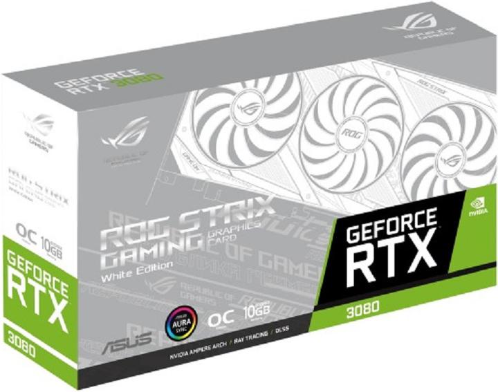 Produktbild ASUS GeForce ROG STRIX RTX 3080 O10G WHITE (10 GB)