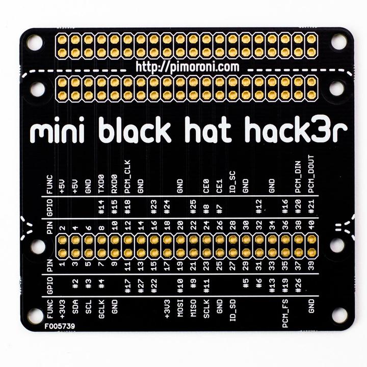 Actual product image Pimoroni Mini Black HAT Hack3r
