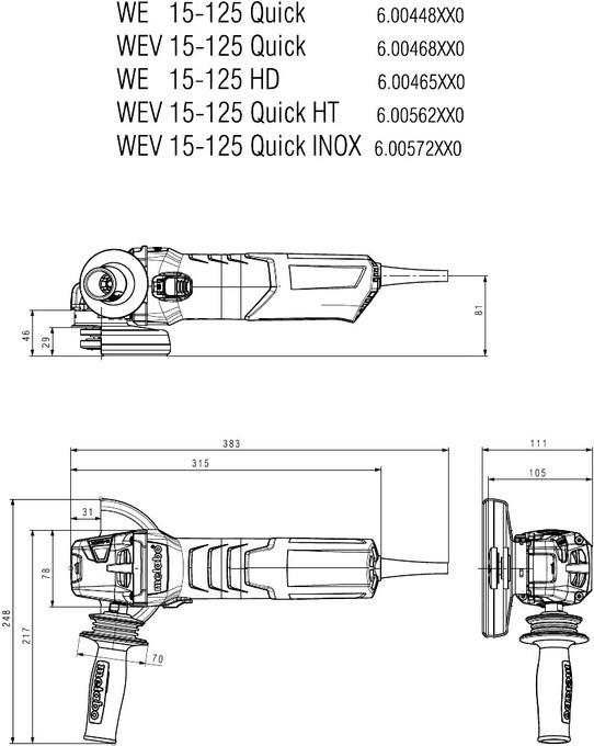 Produktbild Metabo WEV 15-125 (125 mm)