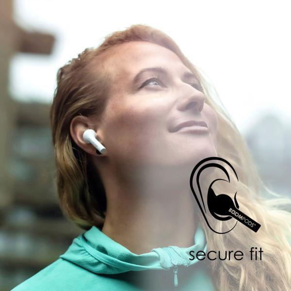 Actual product image Boompods Bassline GO Bluetooth® HiFi In Ear Headphones In Ear Headset, Volume Control, Sweat Resistant... (ANC, 23 h, Wireless)