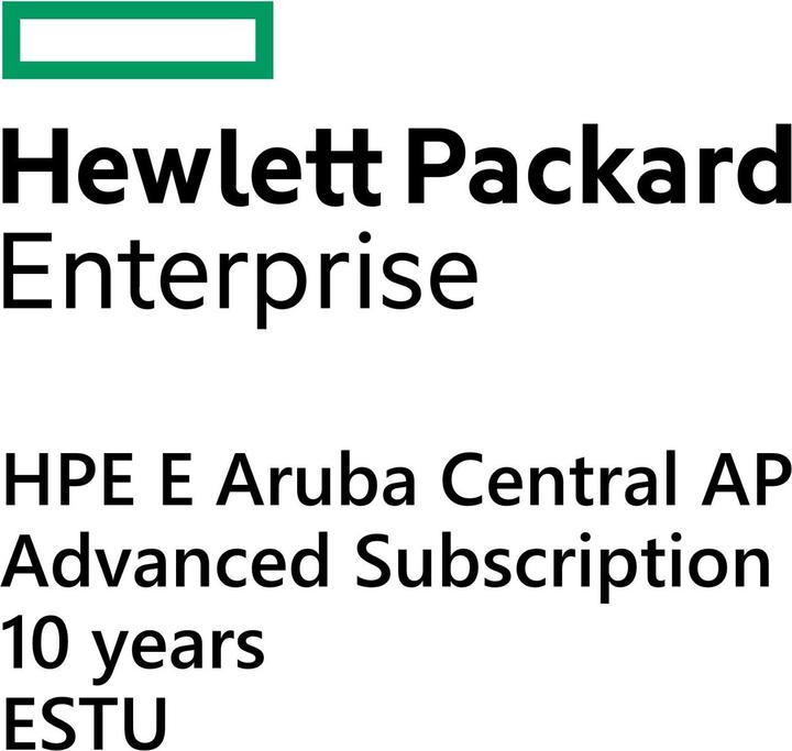 Immagine prodotto HPE E Aruba Central AP, abbonamento avanzato, 10 anni, E-STU (1 Dispositivi)