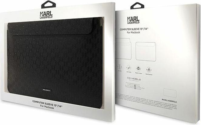 Produktbild Karl Lagerfeld Sleeve KLCS14SAKLHPK 14" czarny/black Saffiano Plaque (14")