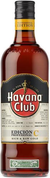 Produktbild Pernod Ricard Rum Havana Club Edición C Profesional Rich & Raw Gold