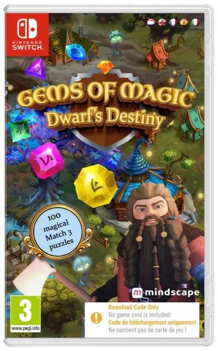 Produktbild Nintendo Gems of Magic: Dwarf's Destiny (Code in a Box) (Switch, Switch Lite, Switch OLED, EN)