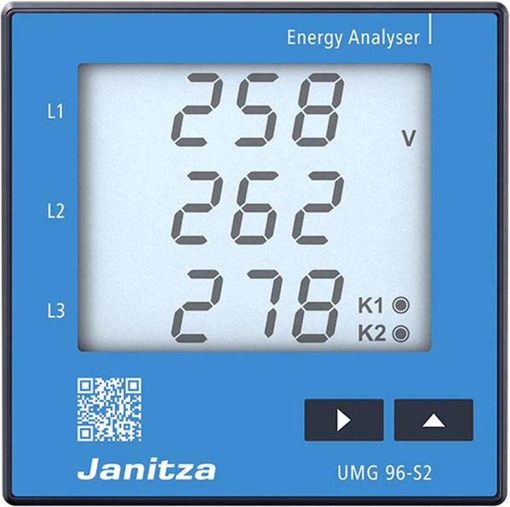 Produktbild Janitza Digitales Einbaumessgerät Energiemessgerät UMG 96 S2 mit Hintergrundbeleuchtung
