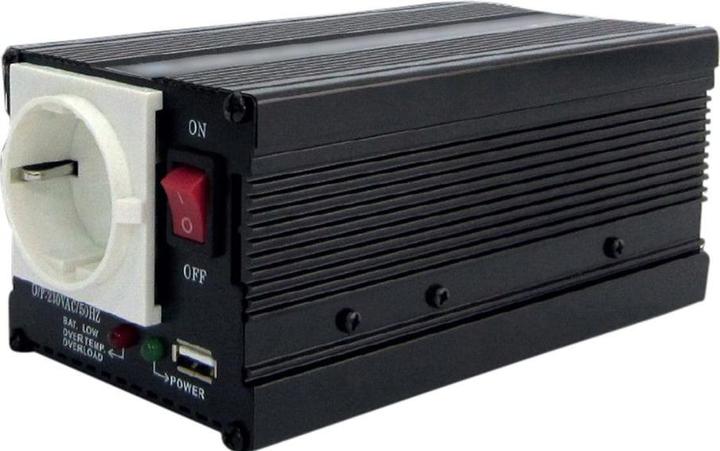 Produktbild RND DC/AC-Wechselrichter 20... 30V 300W Steckdose Typ F (CEE 7/3) mit Schutzkontakt