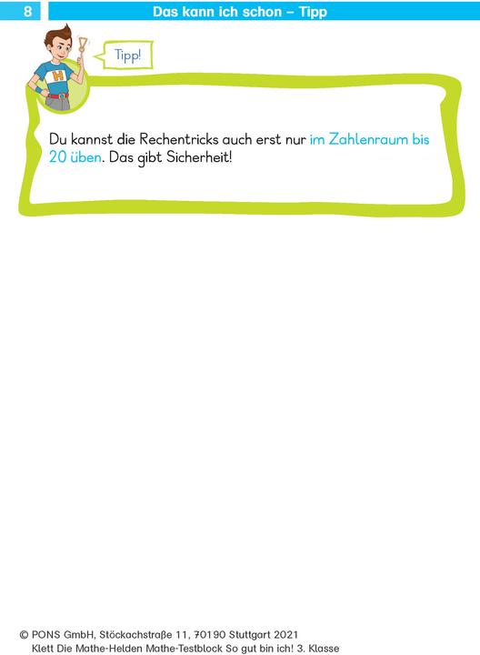 Energie-Label Die Mathe-Helden: Mathe-Testblock So gut bin ich! 3. Klasse (Deutsch, 2021)