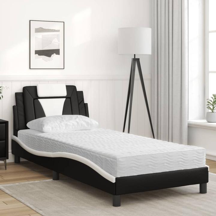 Produktbild VidaXL Bett mit Matratze 120 x 200 cm Kunstleder (120 x 200 cm)