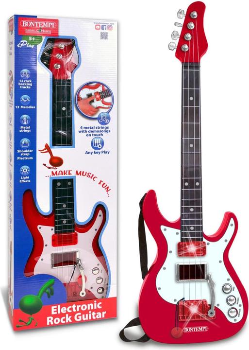 Immagine prodotto Bontempi Chitarra elettrica rossa con tracolla