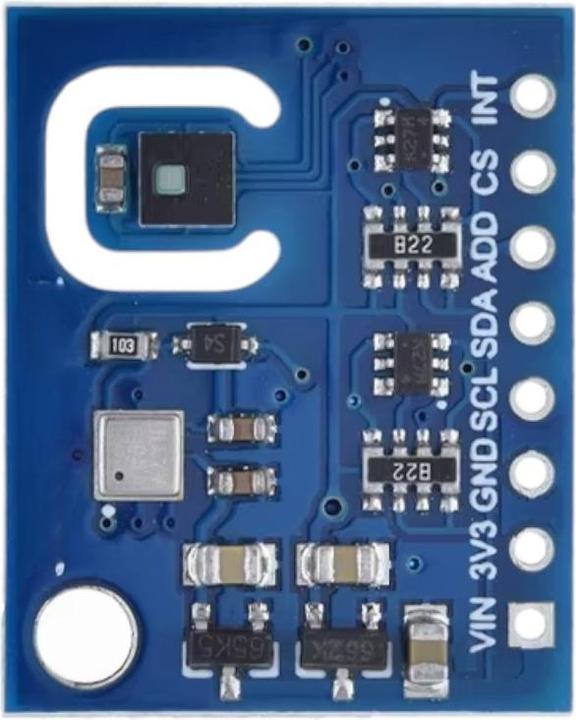 Actual product image Purecrea ENS160+AHT21 CO2, eCO2, TVOC, temperature and humidity sensor breakout board