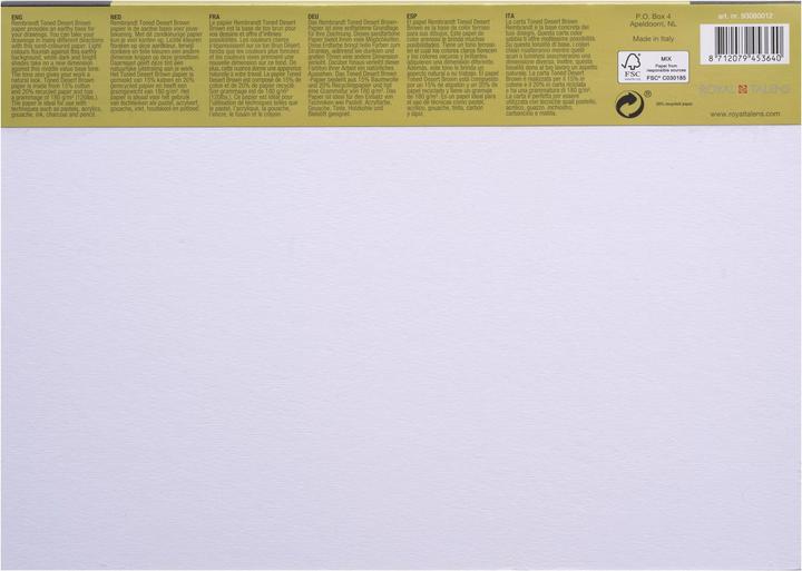 Actual product image Rembrandt Painting pad Toned A4, 50 sheets, Brown (A4, Plain)