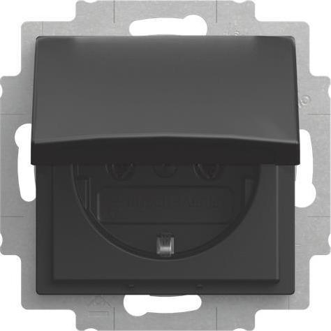 Immagine prodotto Busch-Jaeger SCHUKO Steckdosen-Einsatz 20 EUK-915 m.Klappdeckel Busch-balance SI