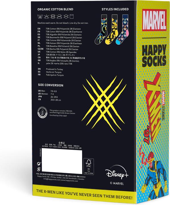 Image du produit Happy Socks Set cadeau Marvel 3-Pack (Lot de 3, 41 - 46)