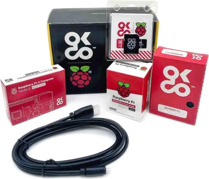Actual product image Raspberry Pi 4 8G Basic Kit incl. HDMI + 16GB SD