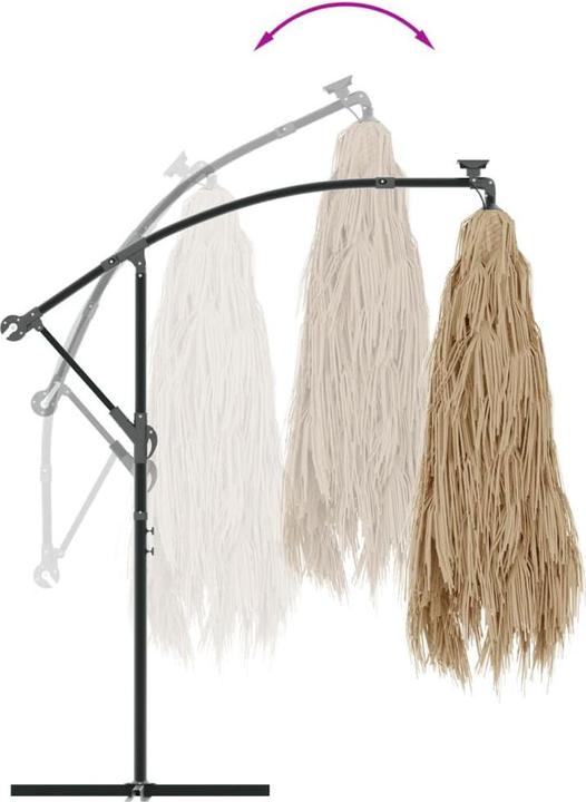 Image du produit VidaXL Parasol avec LED et mât (2.90 m)