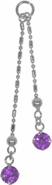 Immagine prodotto Bijouteria Piercing pendente (Vetro (di orologio), Argento 925)