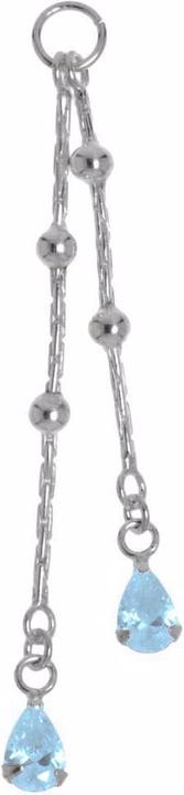Immagine prodotto Bijouteria Piercing pendente (Argento 925, Vetro (di orologio))