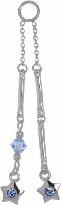 Bijouteria Bauchpiercing-Anhänger (Silber 925, Kristall)