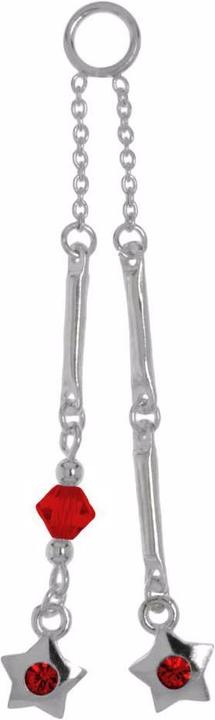 Immagine prodotto Bijouteria Piercing pendente (Vetro (di orologio), Argento 925)