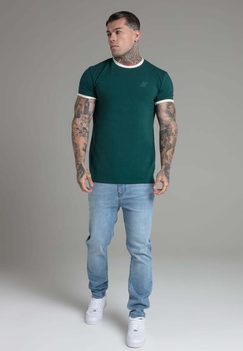 Immagine prodotto Siksilk Maglietta Ringer in verde (S)